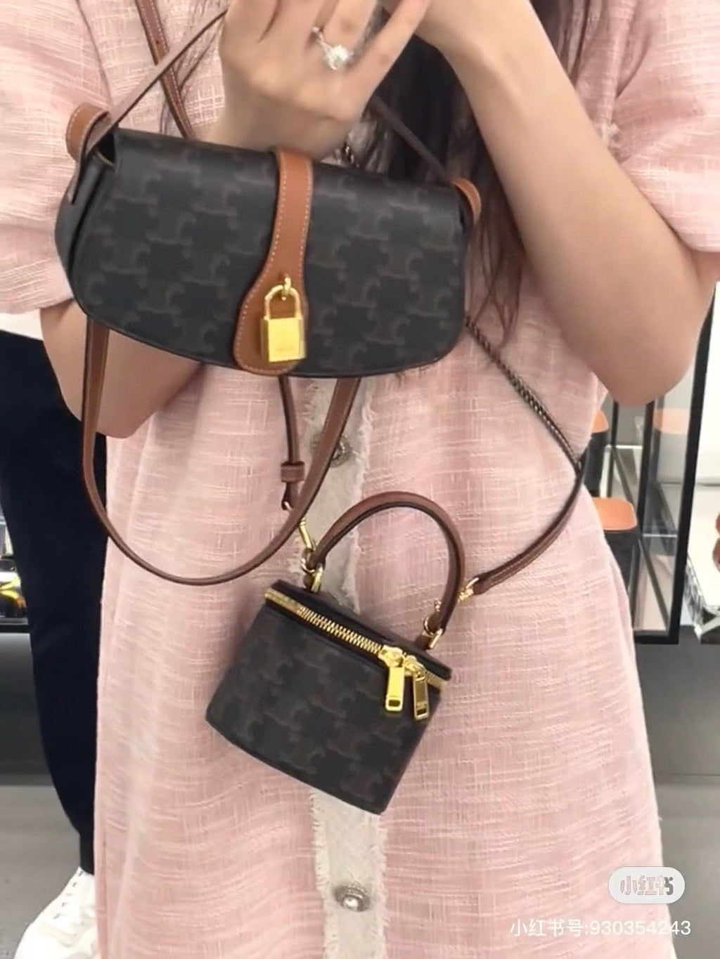 Celine Mini Locks Tote Bags